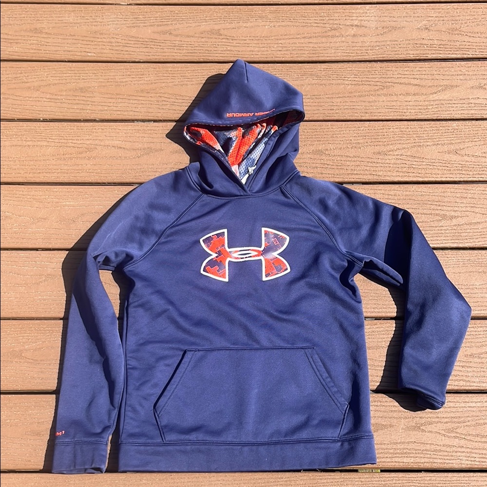 Under Armour Blue Performance Hoodie Sweatshirt